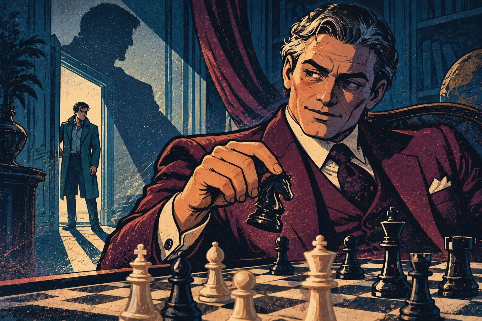 evil villain in a book